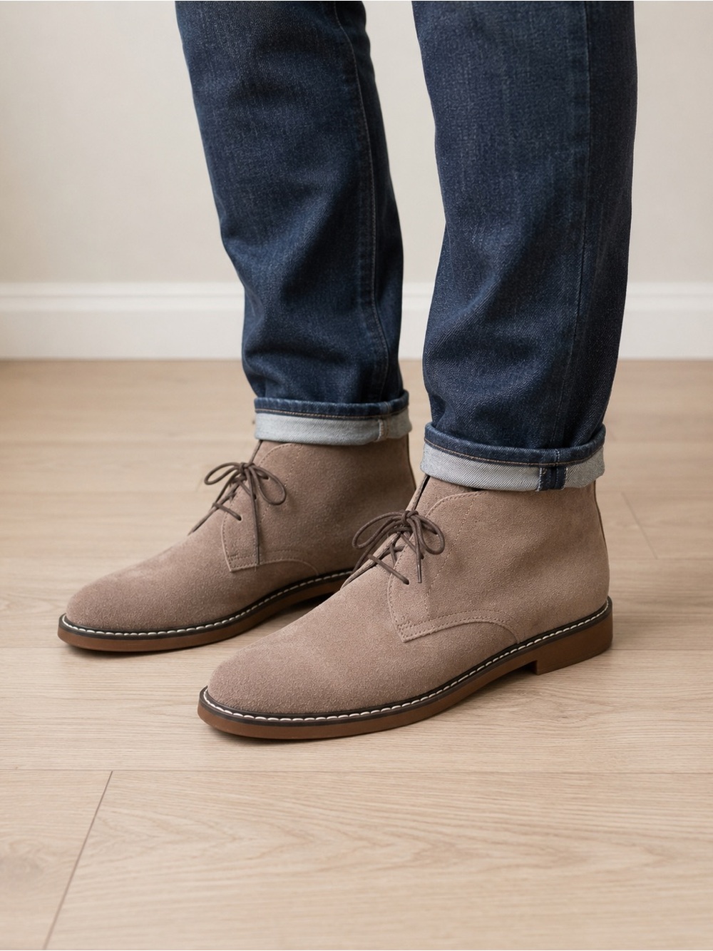Abound Men’s Taupe Suede Chukka Boots Size 11M